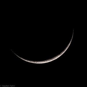 4% Illuminated Waxing Crescent Moon photo