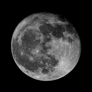 97% Illuminated Waning Gibbous Moon on 10-6-17 photo
