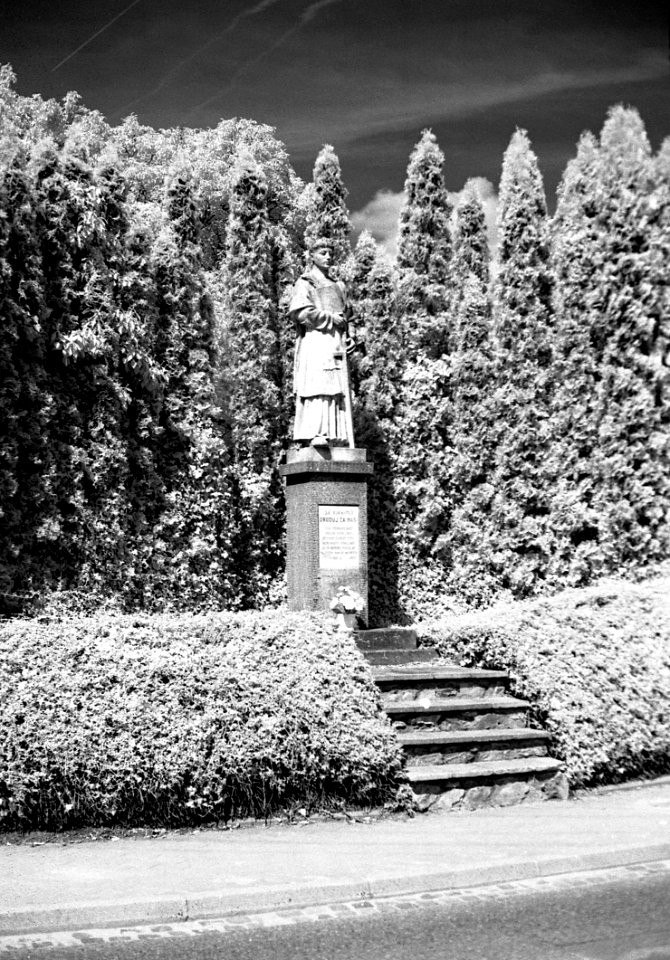 Canon EOS 30 with Canon EF 50mm f/1,8 II - Statue of st. Lawrence of Rome (infra)