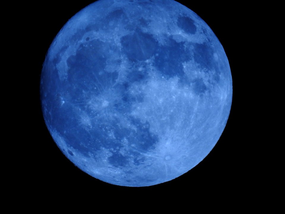 The Supermoon from our garden