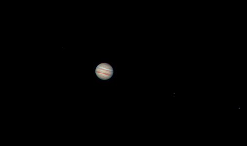 Jupiter and 3 Moons on 6-23-18