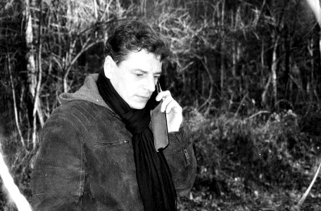 Olympus Mju II - Brother on the Phone