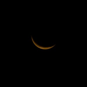 Early Morning Moon on October 1st, 2013