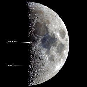 First Quarter Moon on 2-3-17