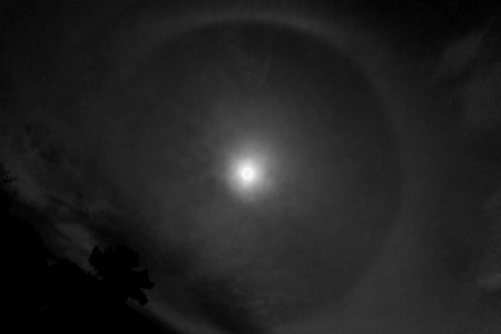 22-degree Lunar Halo on 10-8-17 photo