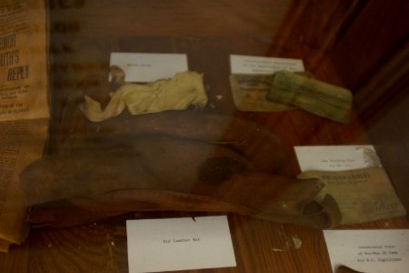 Artifacts on display at the old Effingham County Court House.