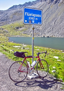 Alpine switzerland flüelapass passchild photo