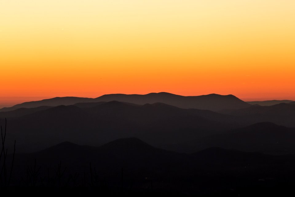 Sunset at Brasstown Bald photo