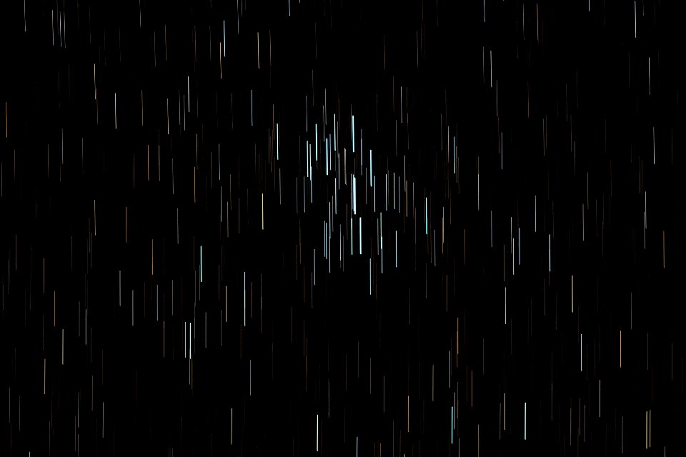 90-second Pleiades Cluster Star Trails