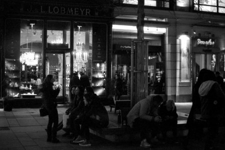 Praktica BC1 - Vienna Night Street 1 photo