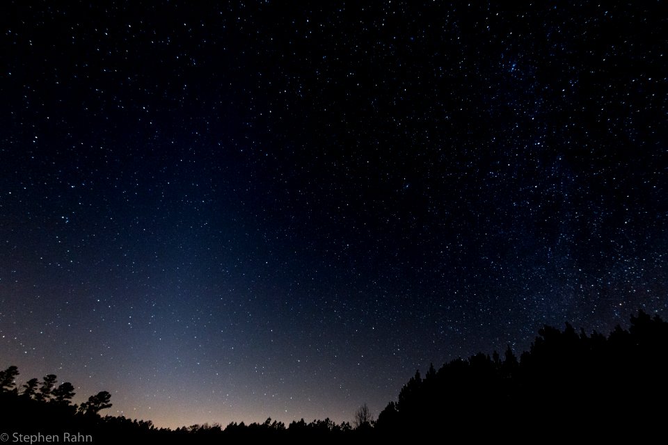 Zodiacal Light and the Winter Milky Way
