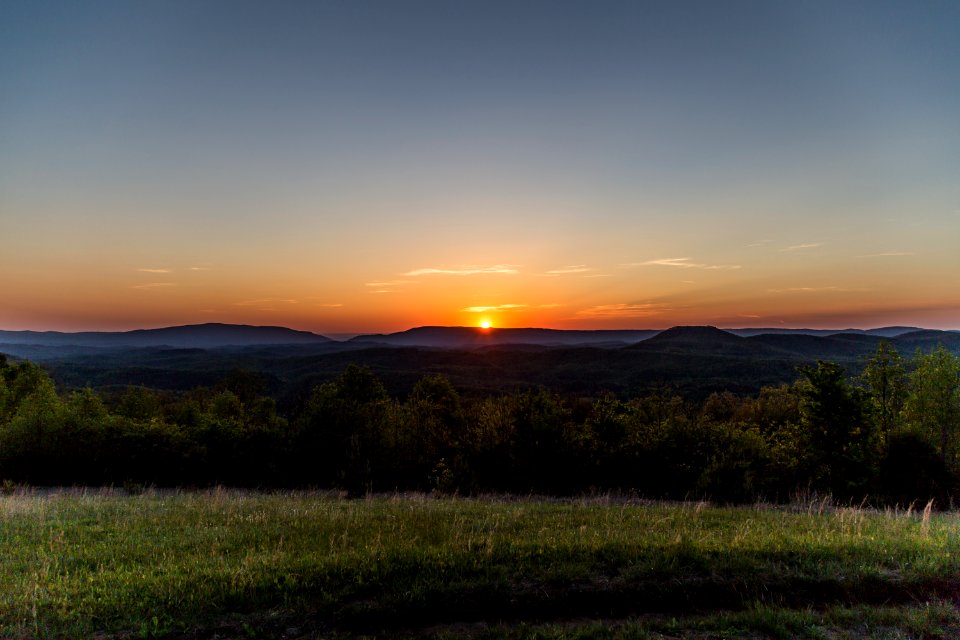 Sunset from Buck Bald Mountain