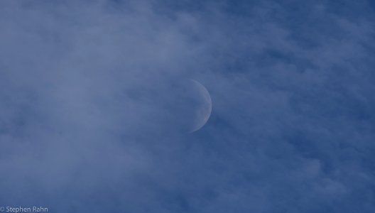 Waxing Crescent Moon - 34% Illuminated