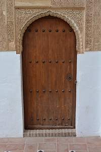 House entrance wood gate