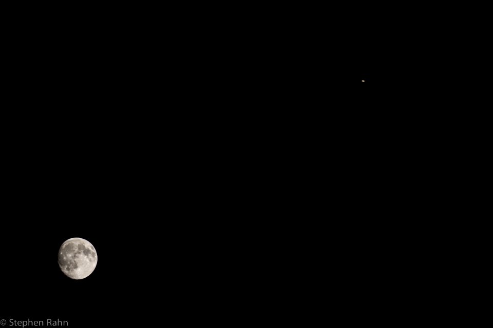 The Moon and Saturn