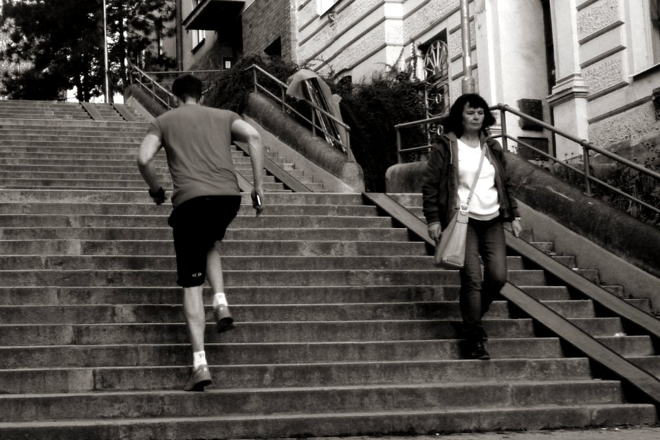 On the Stairs of Schodová Street 01
