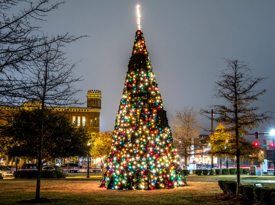 Holiday Lights in Downtown Macon, Georgia