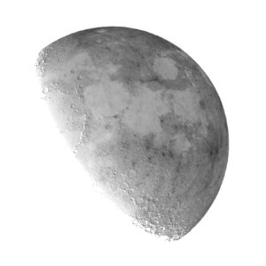 Inverted Waxing Gibbous Moon