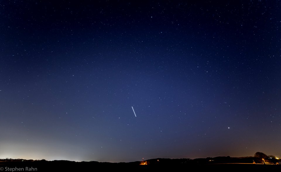 International Space Station Passing over North Georgia
