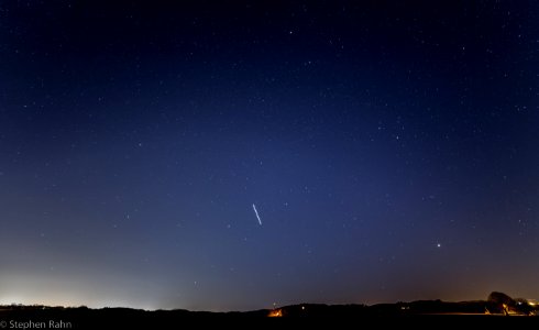 International Space Station Passing over North Georgia photo