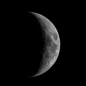 Waxing Crescent Moon on 2-1-17