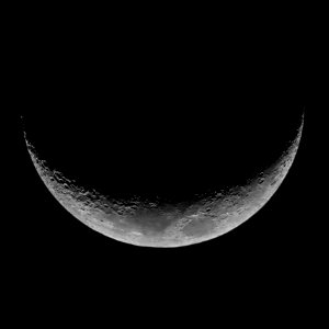 Waxing Crescent Moon on 1-31-17