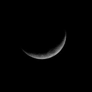 Day 17 - 15% illuminated Waxing Crescent Moon on 1-16-21.