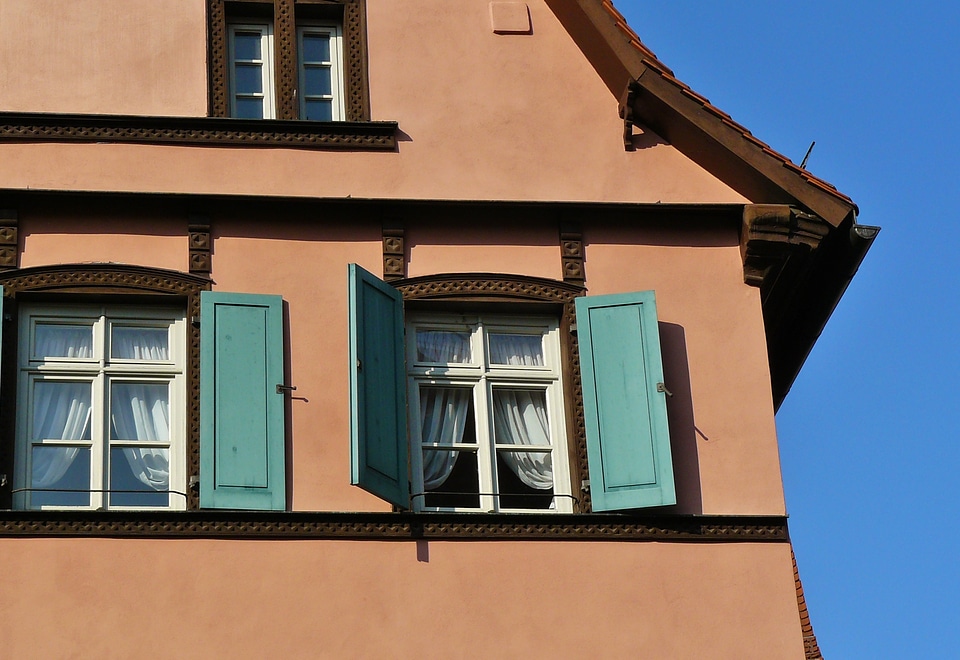 Romantic building window
