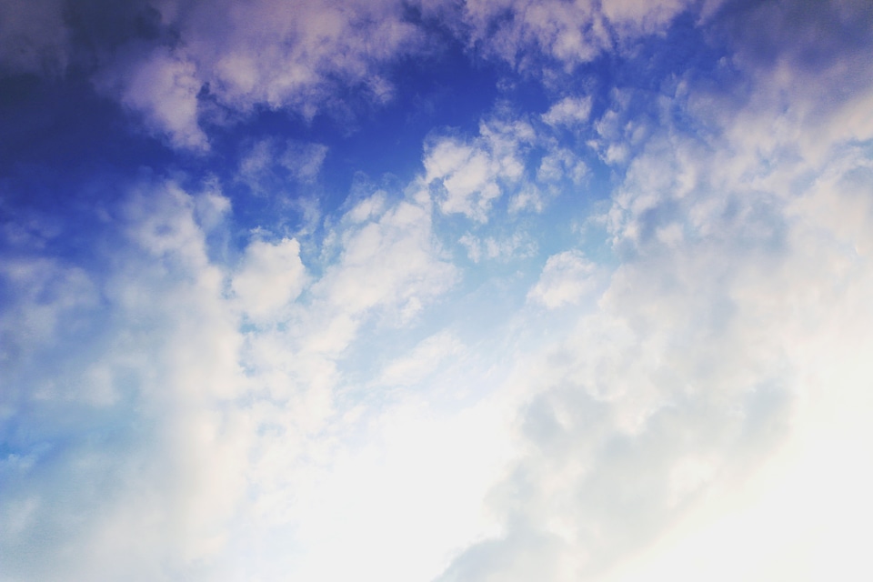 Blue sky clouds