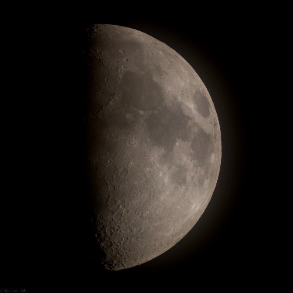First Quarter Moon - 53% Full