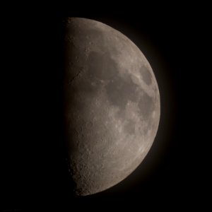 First Quarter Moon - 53% Full