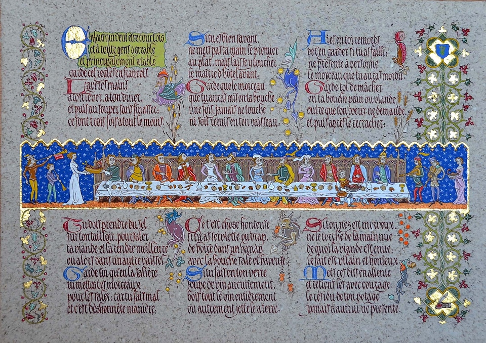 Manuscript illuminations colors