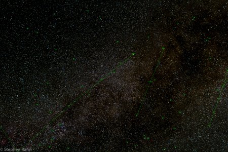 Cygnus, Vulpecula, and Sagitta Region - Annotated photo