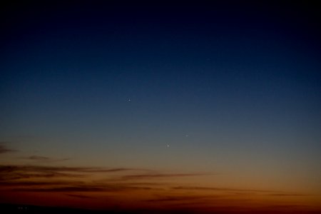 Planetary Triangle - Jupiter, Venus, and Mercury