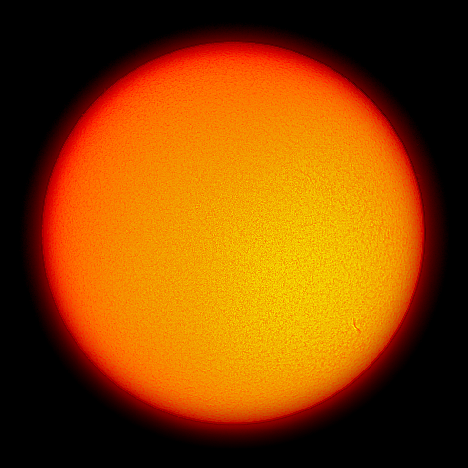 Sun in Hydrogen-Alpha on 1-21-18