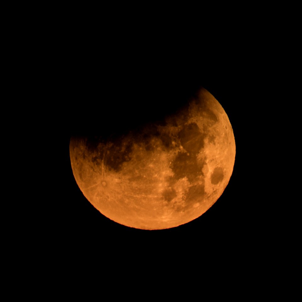 Partial Lunar Eclipse on 1-31-18