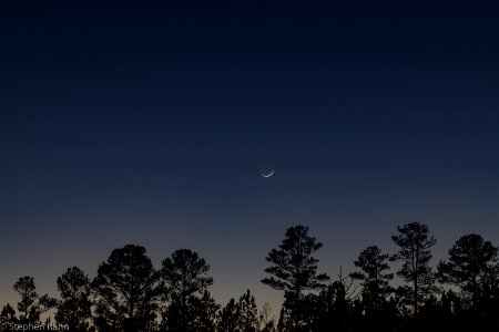3% Full Waxing Crescent Moon photo