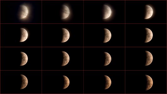 Lunar Eclipse Collage