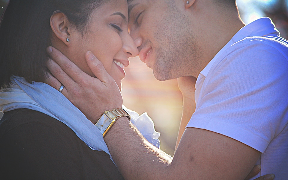 Woman man romantic