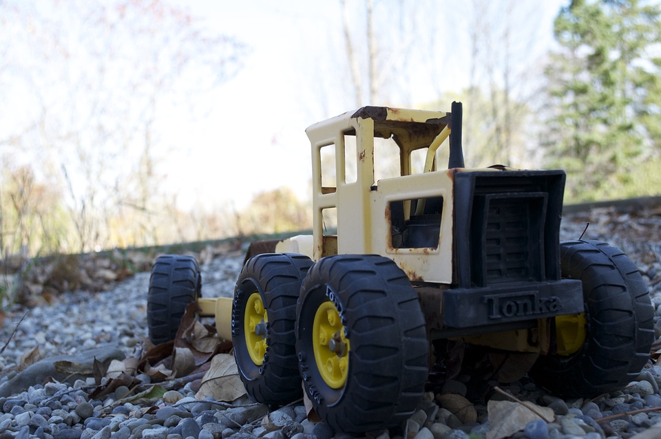 Tractor construction equipment toy tractor