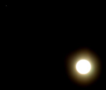 Saturn and Full Moon