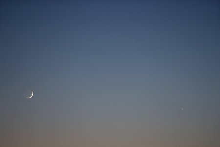 4% Waxing Crescent, Mercury, and Venus