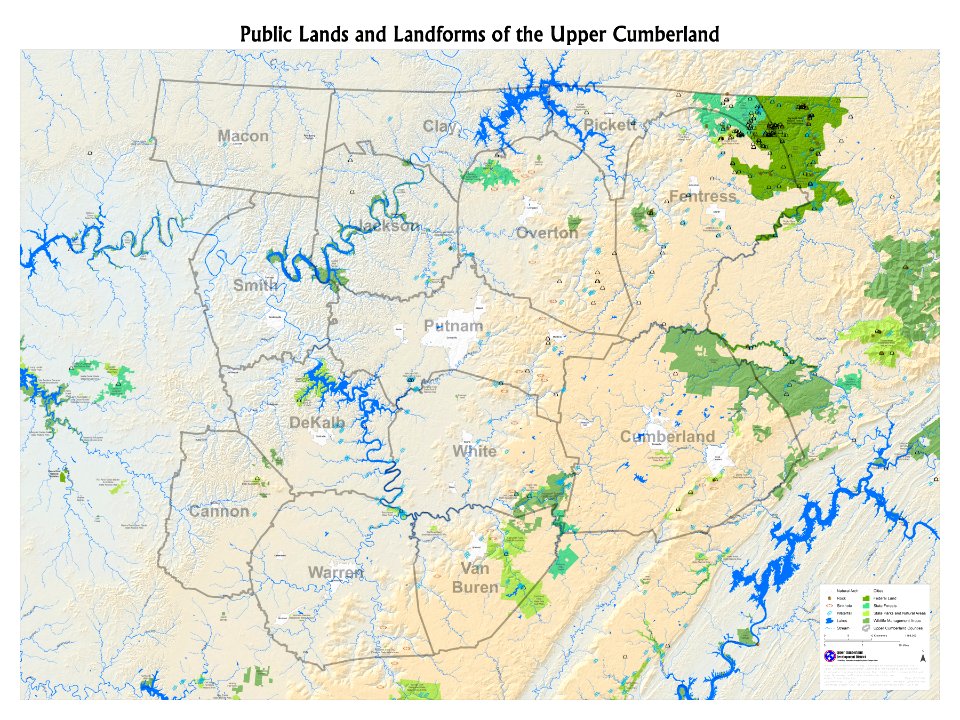 Public Lands and Landforms of the Upper Cumberland