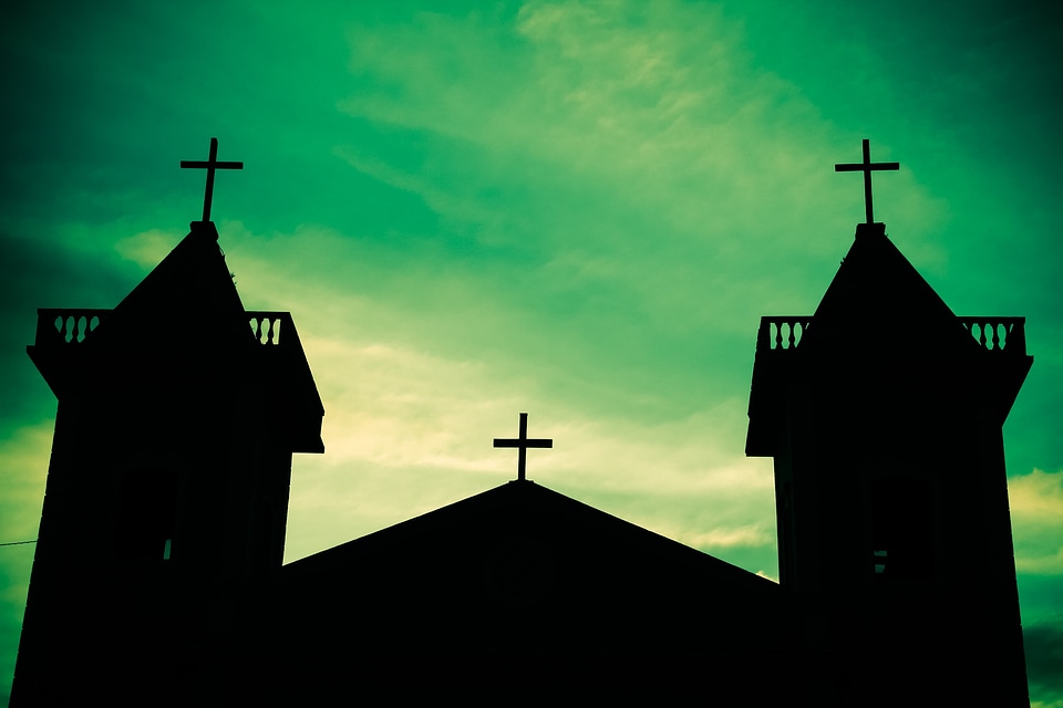 Church light and shadow architecture