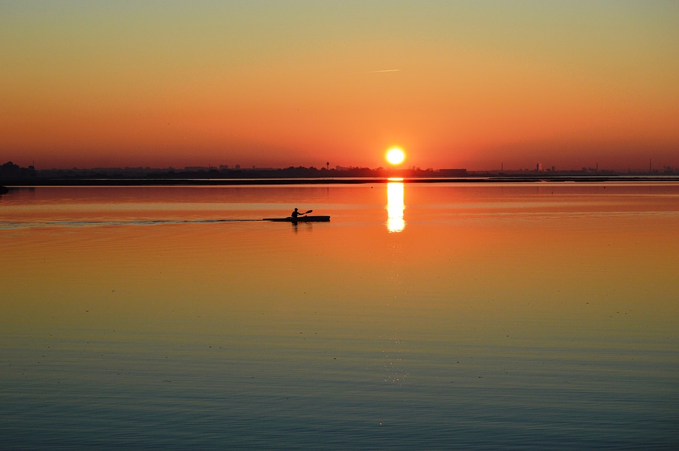 Canoe end of day goodbye