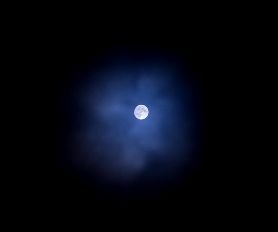 Cloudy Moon on February 23rd, 2013