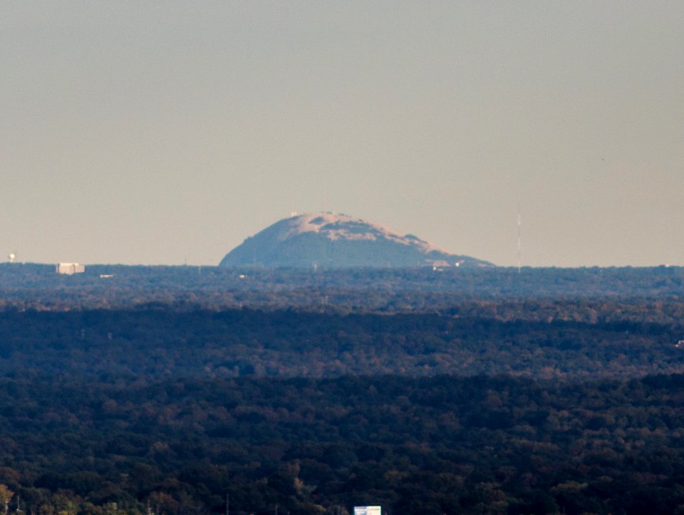 Stone Mountain as seen from Kennesaw Mountain