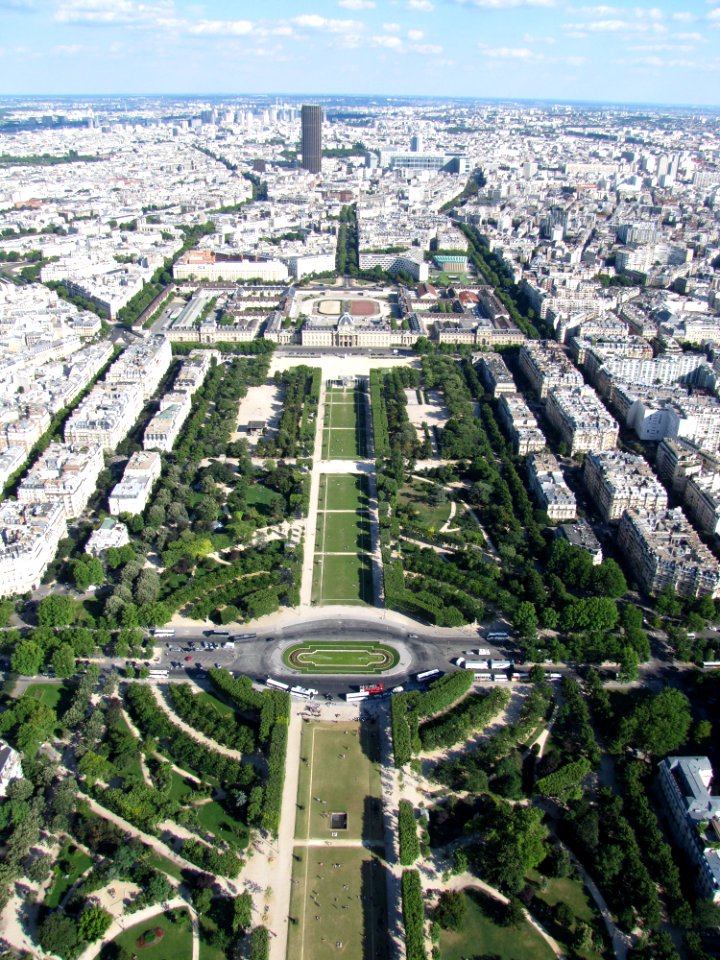 Champs de Mars vu de la Tour Eiffel
