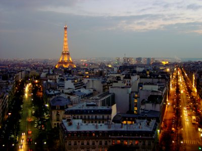 Vue des toits de Paris et de la Tour Eiffel photo