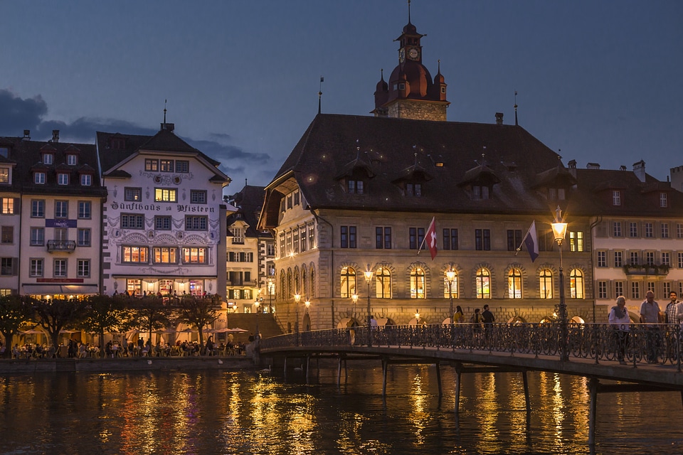 Reussteg water bridge